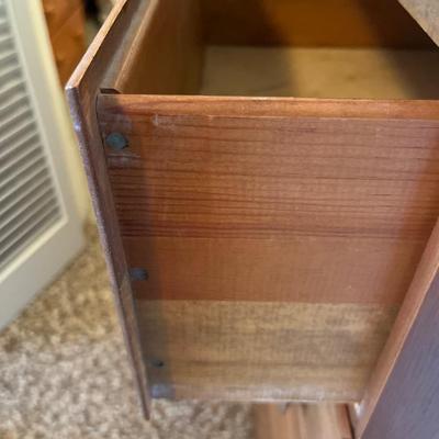 Small taller, pine four-door dresser