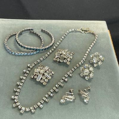 Vintage Rhinestone Jewelry - 6 pieces