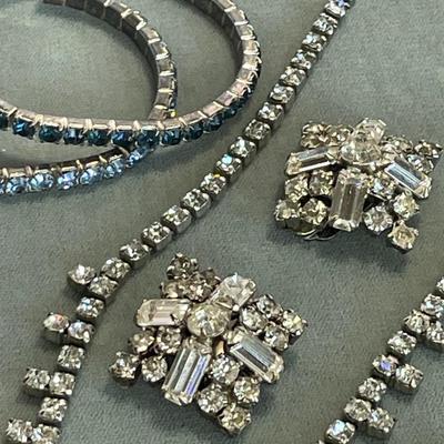 Vintage Rhinestone Jewelry - 6 pieces