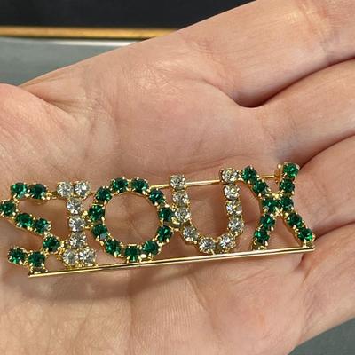 UND Sioux Rhinestone Pin