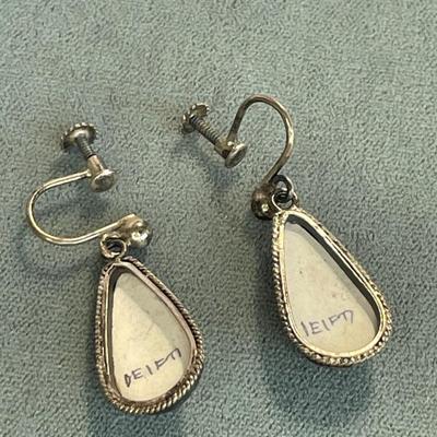 Vintage Delft Windmill Earrings