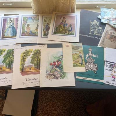 Vintage cruise line menus, and memorabilia