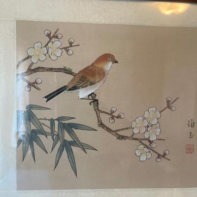 Three Oriental bird pictures