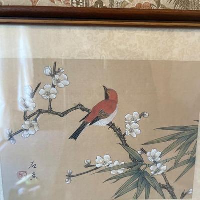 Three Oriental bird pictures