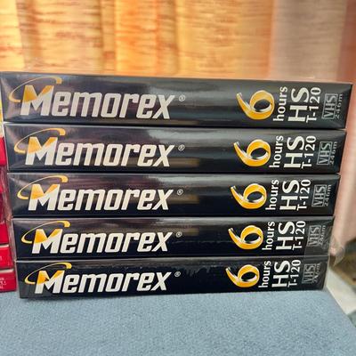 Lot of Vintage Sealed Cassette Tapes, New Unused VHS Tapes
