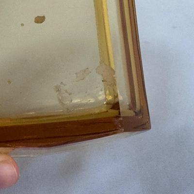 Four Moser Amber Art Glass Pieces (LR-DZ)