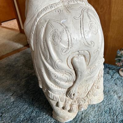 Large Ceramic Elephant Planter