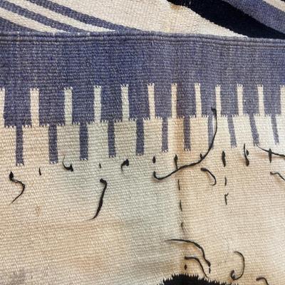 Large vintage Mexican rug