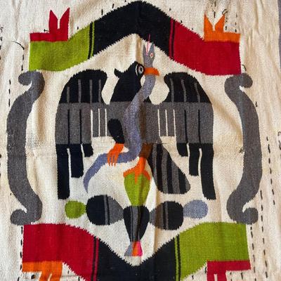 Large vintage Mexican rug