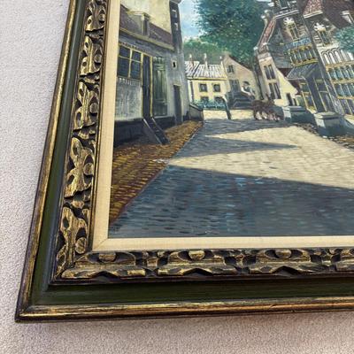 Large Quaint Village Painting (PB-BM)