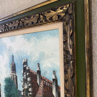 Large Quaint Village Painting (PB-BM)