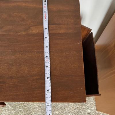 2 Vintage MCM Tables - Plant Stand, Side Table