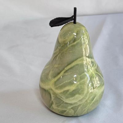Glass Pumpkin, Apples, and Ducceschi Alabaster Pear (LR-DZ)