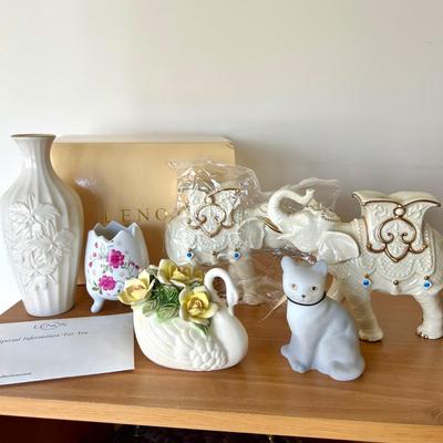 Fenton Glass, Lenox, Porcelain Figurine Collectibles Lot