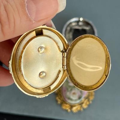 Vintage Pins, Locket and Estee Perfume