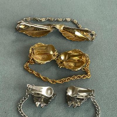 3 Vintage Sweater Clips