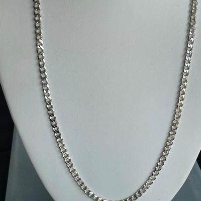 Sterling Silver Chain Necklace 23 inches