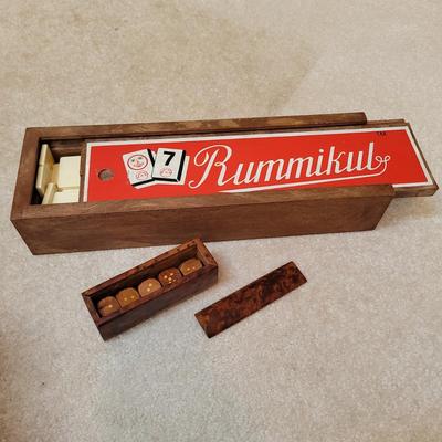 Vintage Rummikub and Wooden Dice (LR-EL)