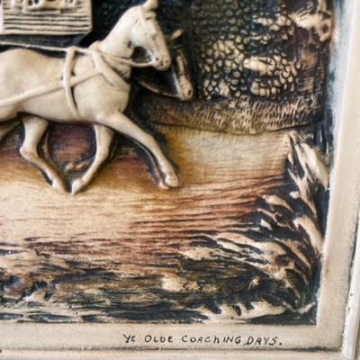 Chalkware and watercolor