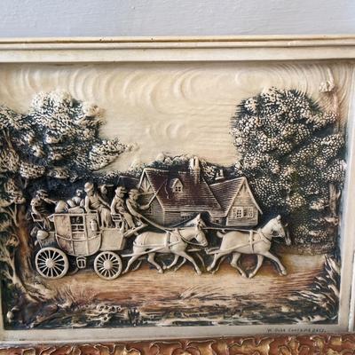 Chalkware and watercolor