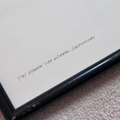 Five Framed Paul Flora Pencil Signed Prints (LR-DZ)