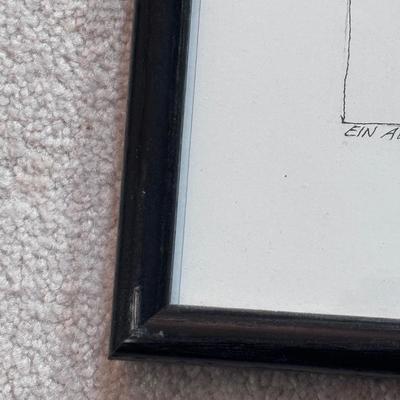 Five Framed Paul Flora Pencil Signed Prints (LR-DZ)