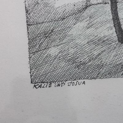 Five Framed Paul Flora Pencil Signed Prints (LR-DZ)