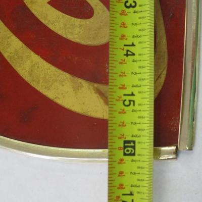 Vintage Coca-Cola Glass Double-Sided Sign