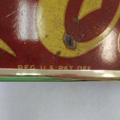 Vintage Coca-Cola Glass Double-Sided Sign