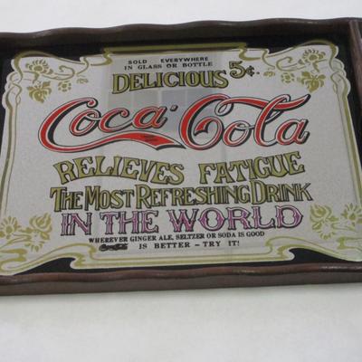 Vintage Coca-Cola Mirror Tray