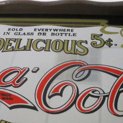Vintage Coca-Cola Mirror Tray