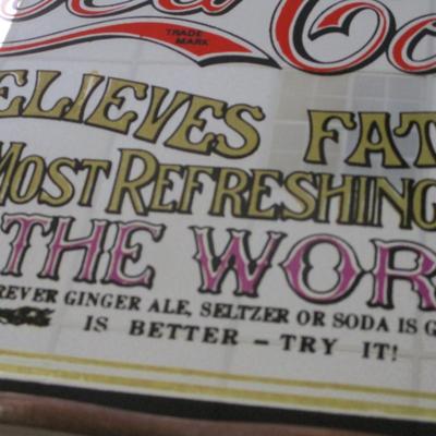 Vintage Coca-Cola Mirror Tray