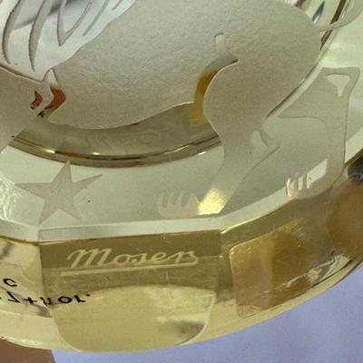 Moser Artistic Glass Book and Three Glass Pieces (LR-DZ)