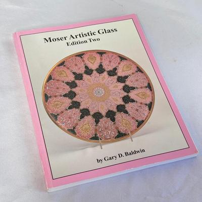 Moser Artistic Glass Book and Three Glass Pieces (LR-DZ)