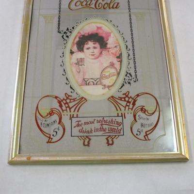 Vintage Coca-Cola Mirrored Sign