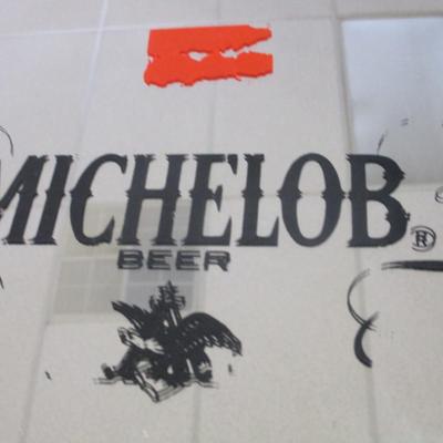 Unframed Vintage Michelob Mirror Beer Sign