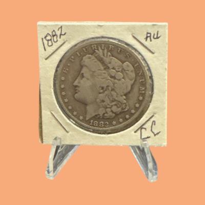 1882 Morgan CC Silver Dollar