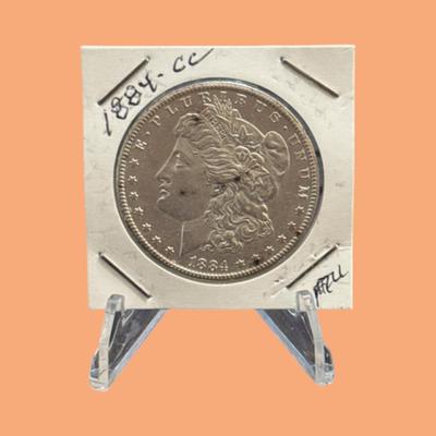 1884 Morgan CC Silver Dollar