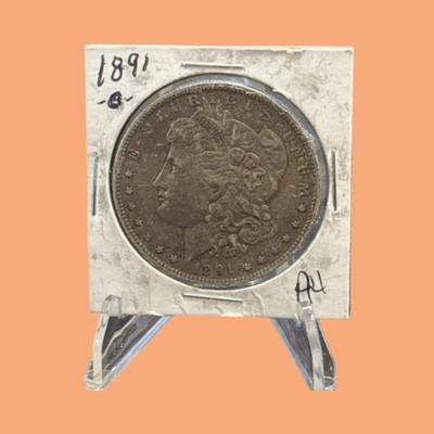 1891 O Morgan Silver Dollar