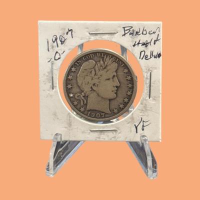 1907 O Barber Half Dollar