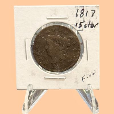 1817 Large Cent 15 Star