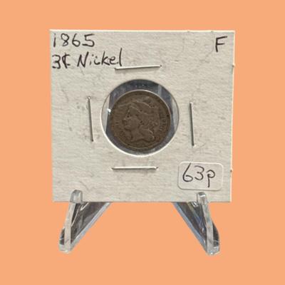 1865 3 Cent Nickel
