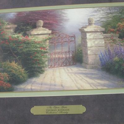 Pair Of Thomas Kinkade Collector's Society Prints COA On The Back