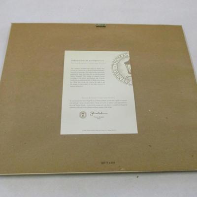 Pair Of Thomas Kinkade Collector's Society Prints COA On The Back