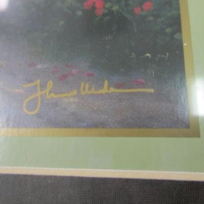 Pair Of Thomas Kinkade Collector's Society Prints COA On The Back