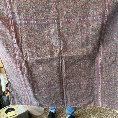 Persian table runner and fabric