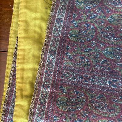 Persian table runner and fabric