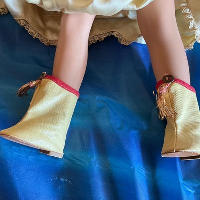 Vintage 1889 replica Child w/cherries and porcelain doll