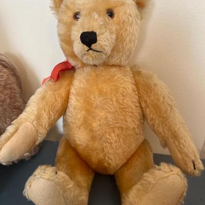 Vintage Steiff animals, horse & beaver
