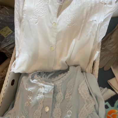 Pajamas, hankies, lace collars and miscellaneous